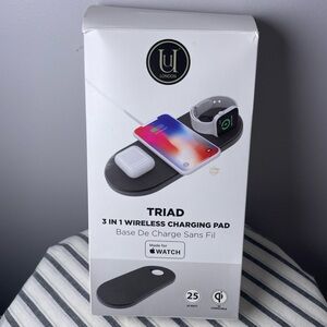 Uunique TRIAD 3-in-1 Wireless 25 Watt Charging Pad for Apple Watch AirPod iPhone